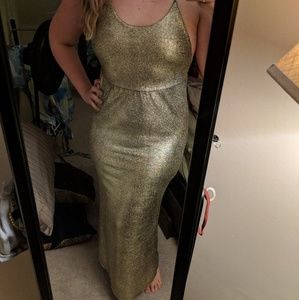 Brand New Gold Scale Gown